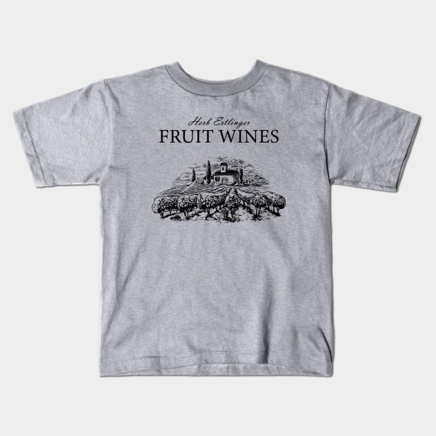 Herb Ertlinger Fruit Wines Shirt - Schitts Creek Official Merch Kids T-Shirt by dhirsch18